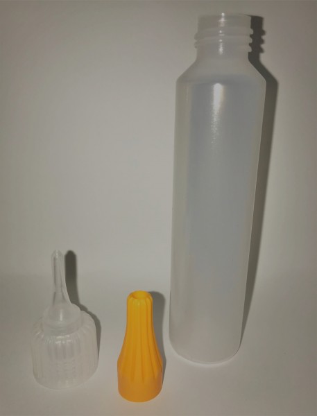 50 ml Flasche transparent rund weich (Unicorn Style)