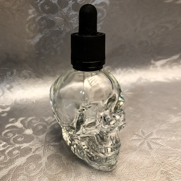 Skull Glasflasche 30ml klar