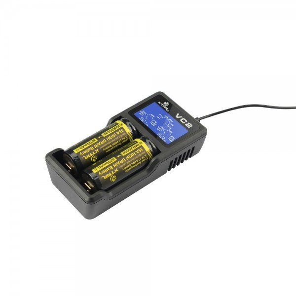 Xtar VC2 - Ladegerät für Li-Ion-Akkus 3,6V - 3,7V inkl. USB-Kabel