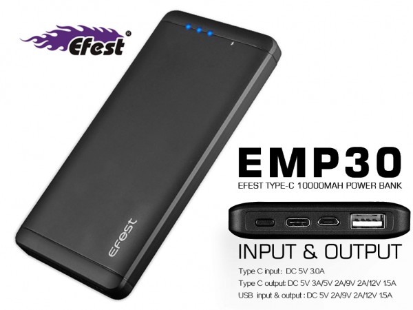 Efest EMP30 Typ C USB-Powerbank mit 10.000mAh