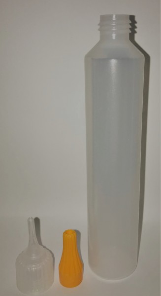 100 ml Flasche transparent rund weich (Unicorn Style)